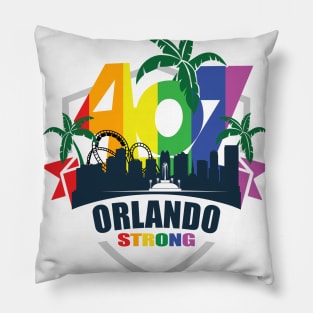 407 Orlando Strong with Pride Pillow