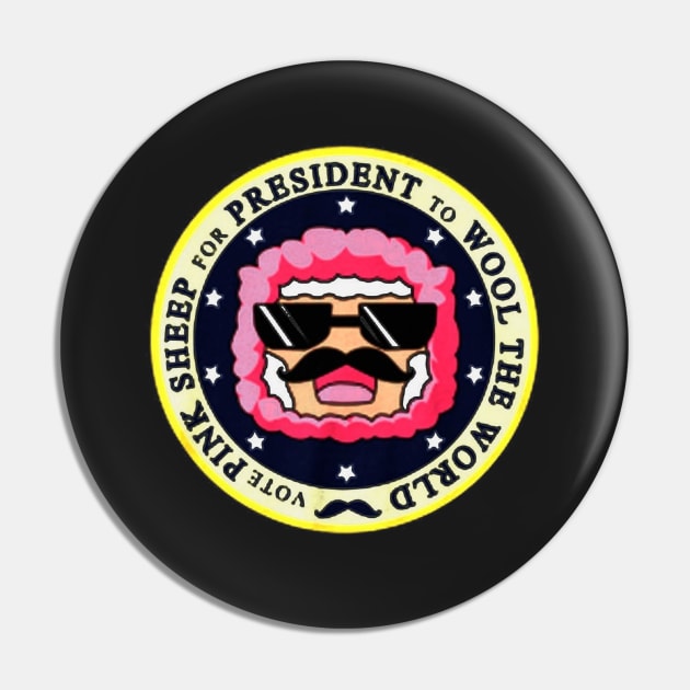 Presidential Pink Sheep tshirts Pin by Beezee