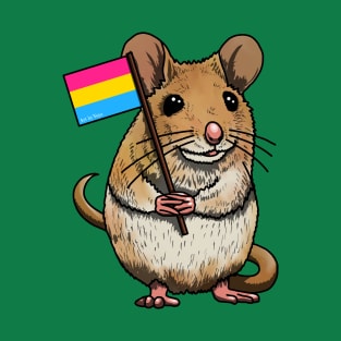 Mouse with Pan Flag T-Shirt