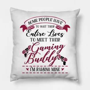 Gaming Mom and Baby Matching T-shirts Gift Pillow