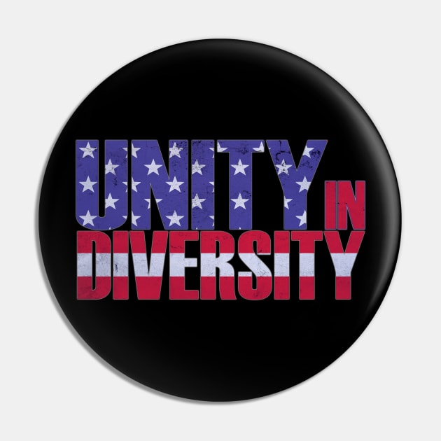 Unity - Made in America Vintage style Pin by Mr.FansArt