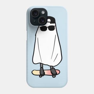 Ghost on skateboard Phone Case