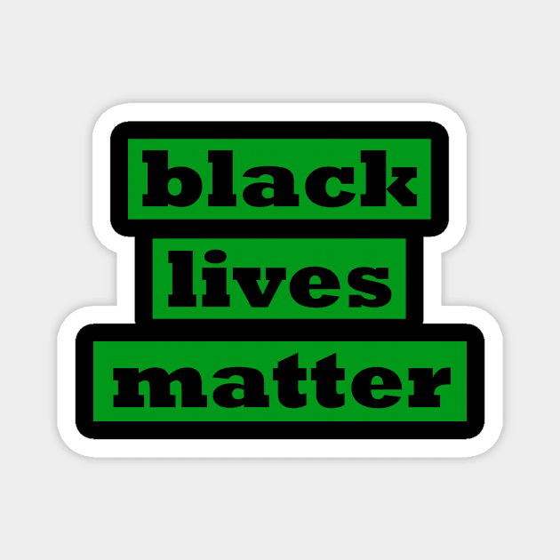 Black Power (Green) Magnet by HardyShop