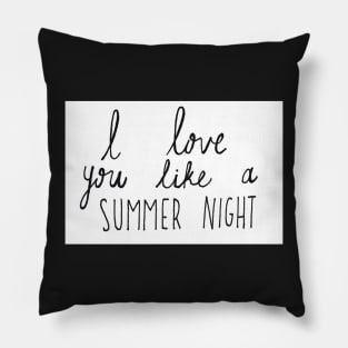 Summer Night Pillow