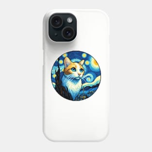 Pixel Cat Starry Night Ichi Phone Case