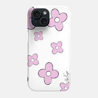 Pink Flower Design Phone Case