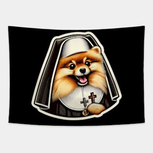 Pomeranian nun Tapestry