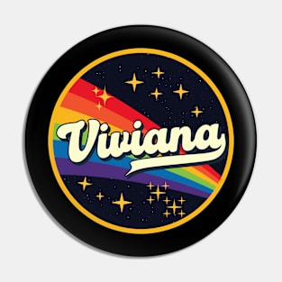 Viviana // Rainbow In Space Vintage Style Pin