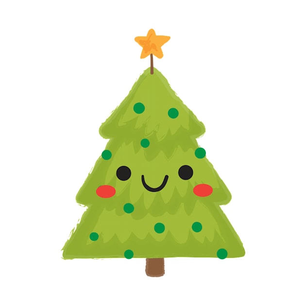 Christmas Tree Smiley by LaarniGallery