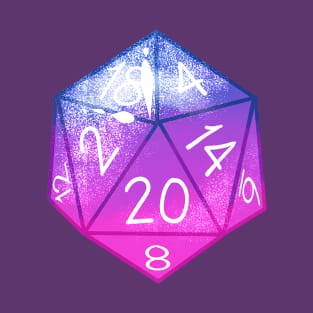 Bi Pride D20 Dice T-Shirt