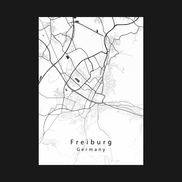 Freiburg Germany City Map by Robin-Niemczyk
