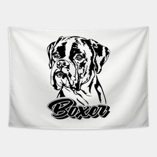 Funny German Boxer Dog Tapestry