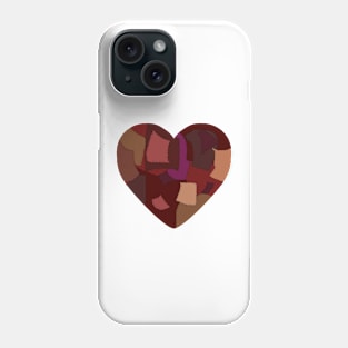 Patchwork valentines day heart Phone Case