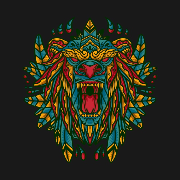 Mystical lion by vhiente