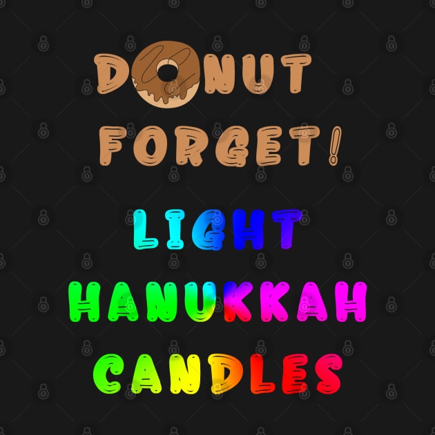 Donut Forget! Light Hanukkah Candles by cuteandgeeky