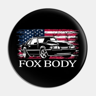 Mustang Foxbody American Fox body stang Muscle classic Car 5.0L Pin