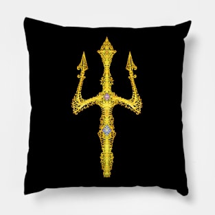 Poseidon trident fork Pillow