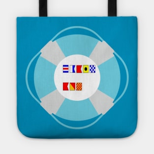 Cabin boy spelt out in nautical flags Tote