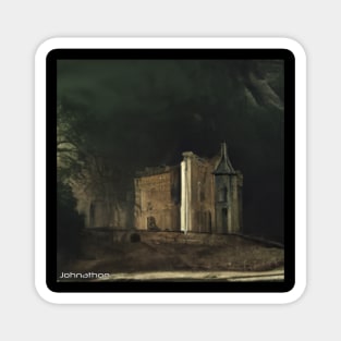 HAUNTED CASTLE  ORIGINAL AI DIGITALLY GENERATED ARTWORK Magnet