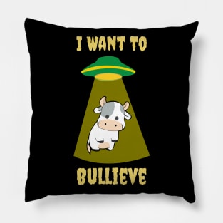 I Want To Bullieve Pillow