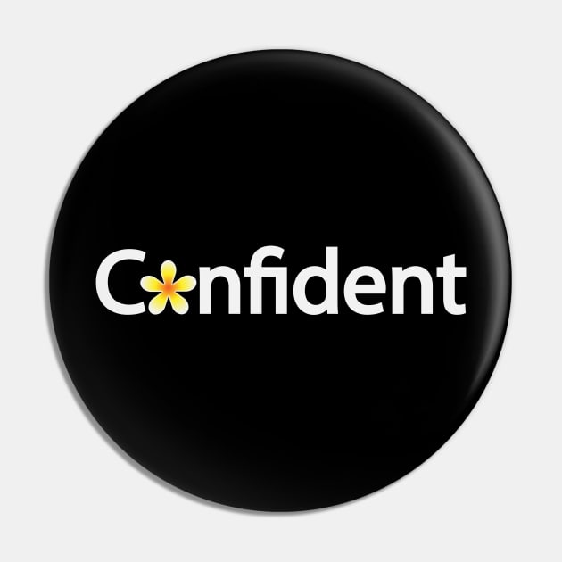 Confident being confident  typographic logo artwork Pin by DinaShalash