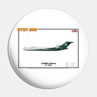 Boeing B727-200 - LASER Airlines (Art Print) Pin