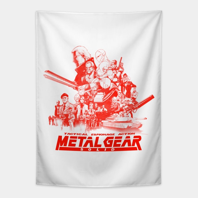 Metal Gear Solid (Red Shade Version) Tapestry by CoolDojoBro