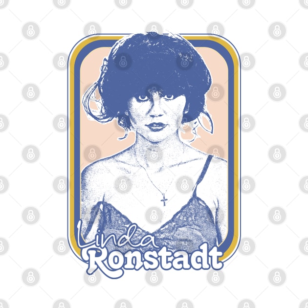Linda Ronstadt /// Original Retro 1970s Style Fan Art Design by DankFutura