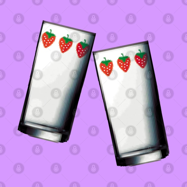 Nana strawberry glasses - Pixel Art #004 by Pixelart World 