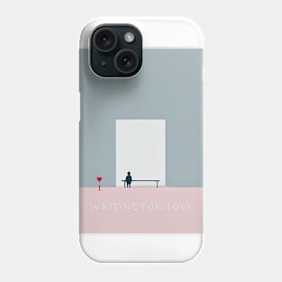 [AI Art] Waiting for love, Minimal Art Style Phone Case