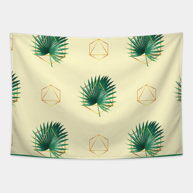 Magic Palm Leaves Tapestry by StudioGrafiikka