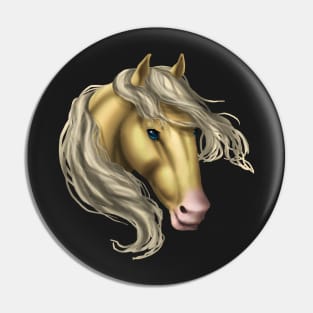 Horse Head - Palomino Pin