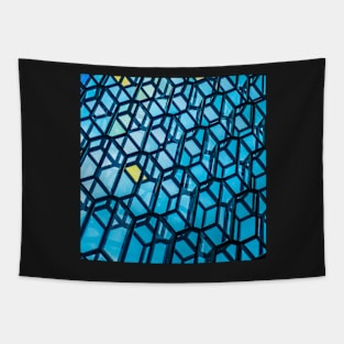 Contemporary Icelandic Glass Building Tapestry