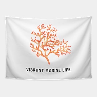 Vibrant Marine Life, Sea Life, Summer Vibes Tapestry