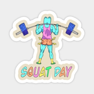 Squat Day Magnet