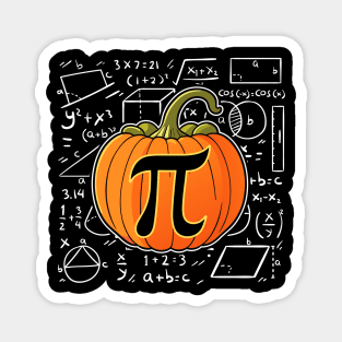 Pumpkin Pie Math Funny Halloween Thanksgiving Pi Day Magnet