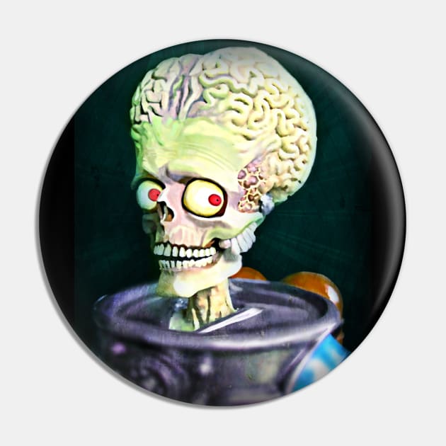 Mars Attacks Pin by RG Illustration