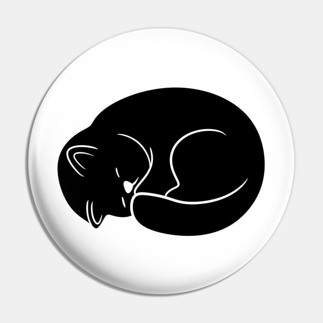 Sleeping cat Pin by BahArt