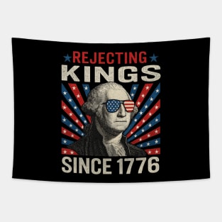 Rejecting Kings Since 1776 USA Flag Vintage Tapestry