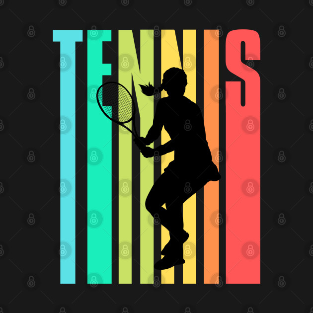 Tennis Player Silhouette by TopTennisMerch