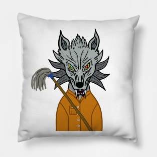 BussyWolves Cleaner wolf Pillow