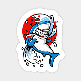 SHARK VACATION Magnet