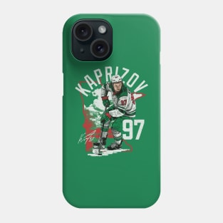 Kirill Kaprizov Minnesota State Outline Phone Case