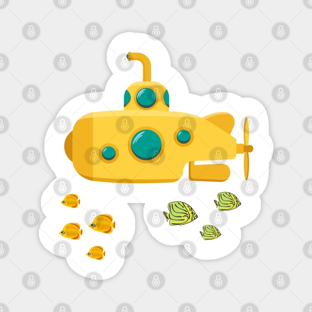 Yellow submarine Magnet by lakokakr