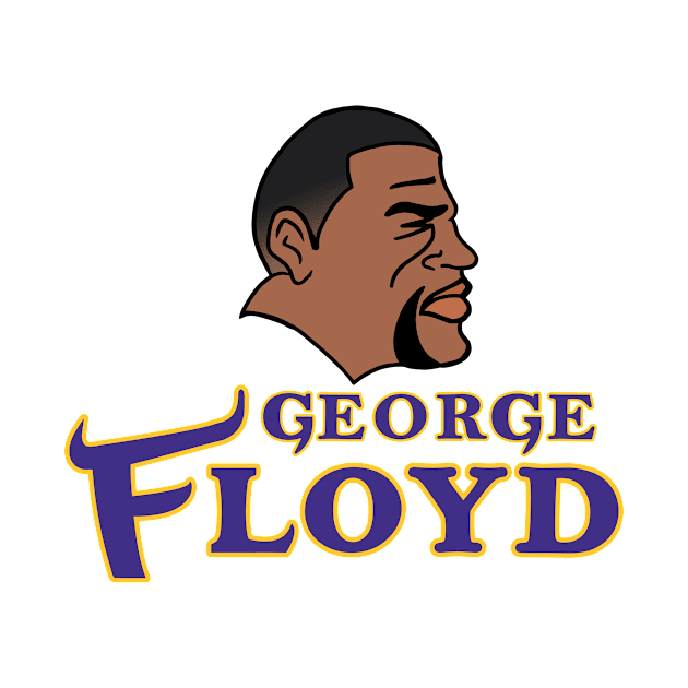 George Floyd the Viking by Mike Hampton Art