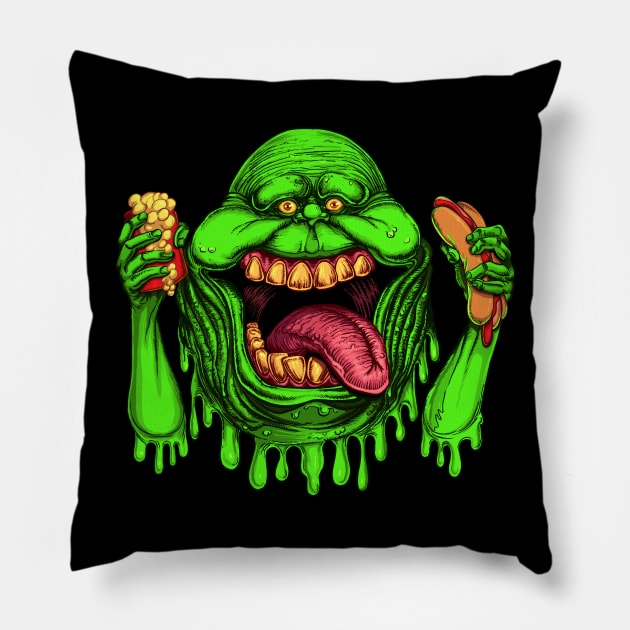 Slimer Pillow by Creepsandbabes