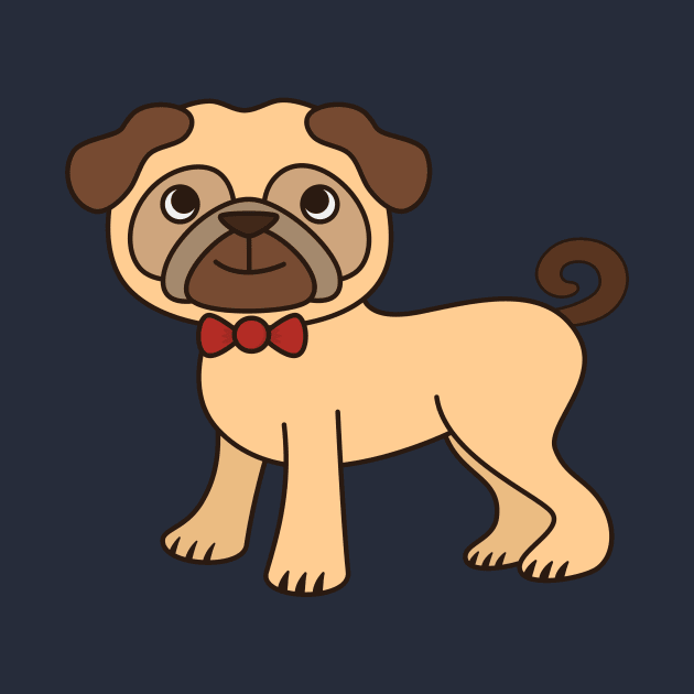 Cute and Kawaii Adorable Pug by happinessinatee