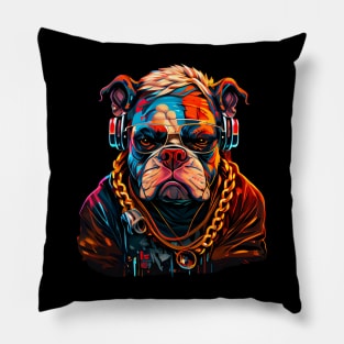 Badass Gangster Pitbull Pillow