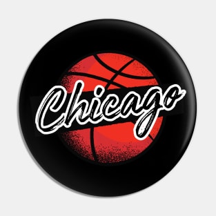 Basketball Chicago Pin