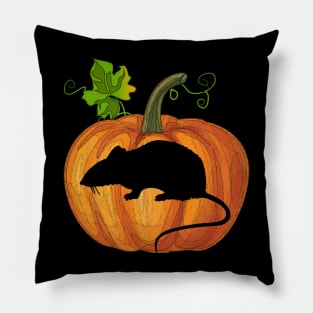 Mouse in pumpkin Pillow